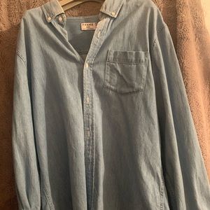 Frame Oversized Denim Shirt